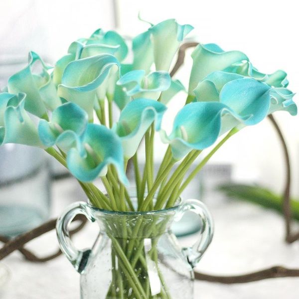 

decorative flowers & wreaths pu calla lily artificial home decoration party luxury decor flower