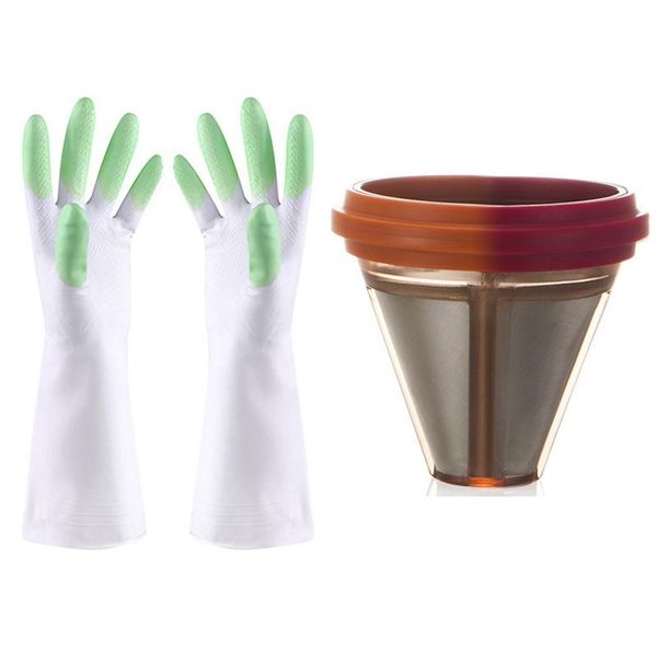 

coffee filters silicone dish washing gloves with pour over dripper stainless steel slow drip filter