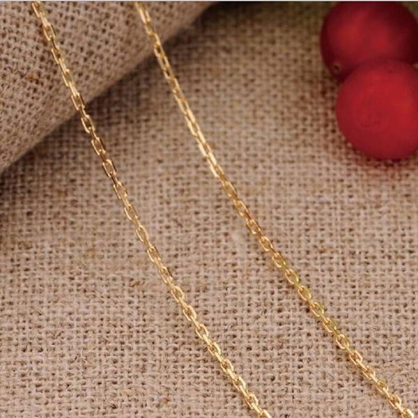

chains solid yellow gold chain necklace/ perfect long o 1-2g, Silver