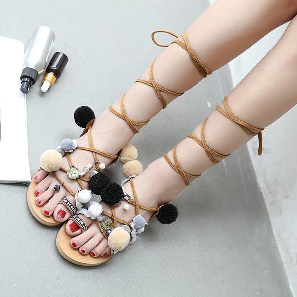 

sandals 2021 summer flip flops platform female sandal strappy heels cross cross-shoes corrective girls flat comfort multicolored el, Black
