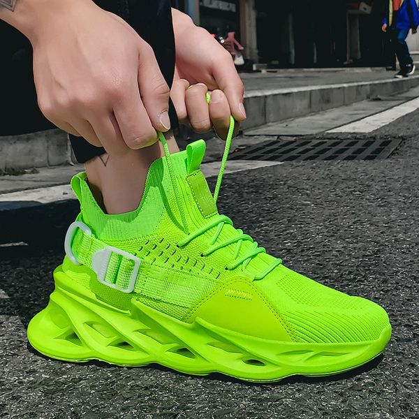 

wholesale 2021 arrival sport running shoes for men womens triple green all orange comfortable breathable outdoor sneakers big size 39-46 y-9