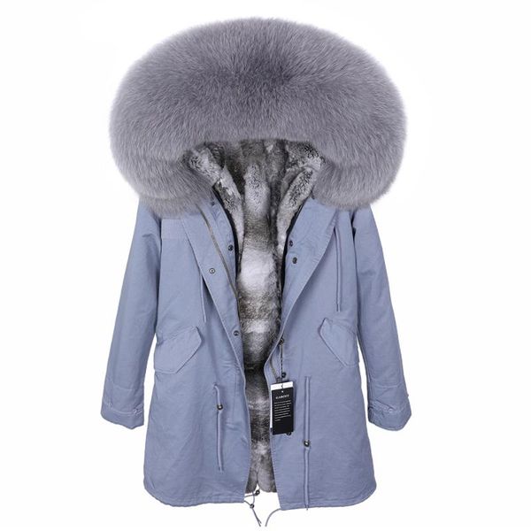 

women's fur & faux winter clothes women real collar natural lining coats, Black