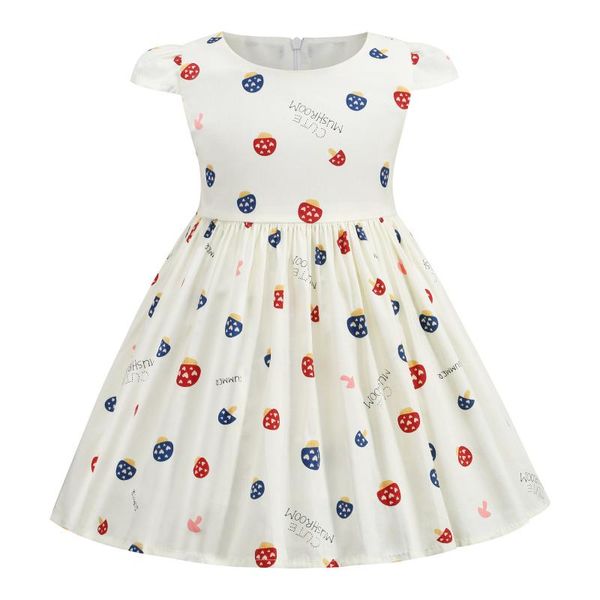 

girl's dresses 2021 girl dress princess party casual wear kids clothing children's summer 2-6 years fashion, Red;yellow