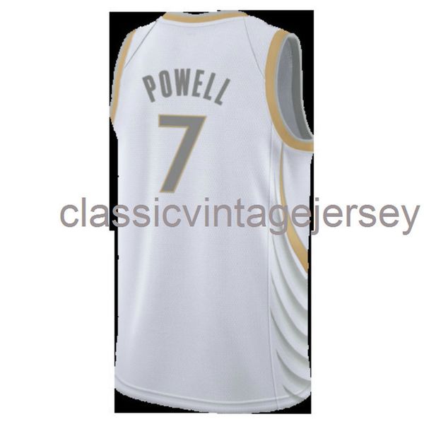 

custom dwight powell #7 2021 swingman jersey stitched mens women youth xs-6xl ncaa, Black