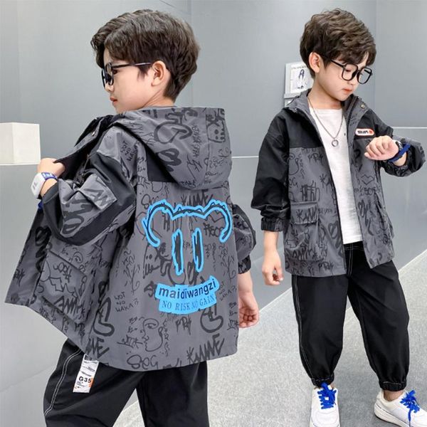 

jackets children outerwear winter jacket for boy thickening hoodie autumn coats kid fashion coat kids casual baby clothes, Blue;gray