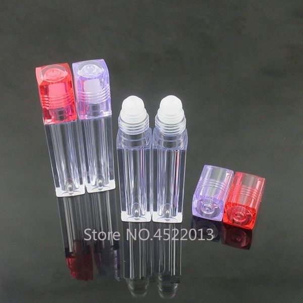 

storage bottles & jars 10/30/50pcs 6.5ml square cosmetic lip gloss roll on bottle, portable empty perfume eye cream bottle refillable contai