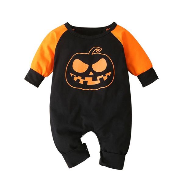 

jumpsuits halloween baby clothes born infant rompers boys girls pumpkin long sleeve keep warm cotton romper jumpsuit, Blue