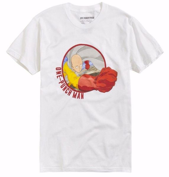 

ANIME One Punch Man SAITAMA CIRCLE T-Shirt NWT 100% Authentic, White;black