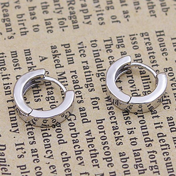 

hoop & huggie classic fashion temperament smooth earrings can open gifts of choice for both men and women, Golden;silver