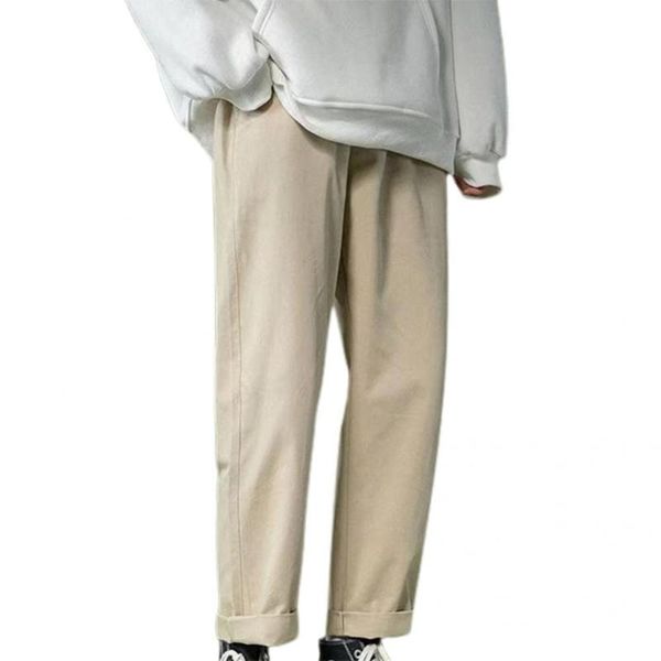 

men's pants student trousers plush wear resistant soft great casual autumn, Black