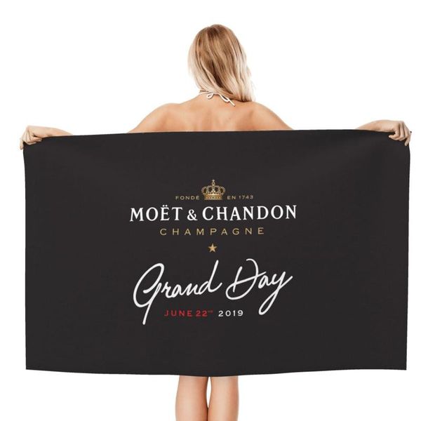 

moet & chandon champagne beach towels, strandlaken , bath personalized design, luxury towels_mystyj16 towel