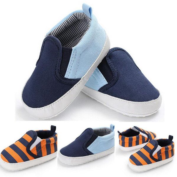 

baby soft crib shoes boys girls anti-slip plaid toddler bean softsole sneaker 0-18months uk first walkers