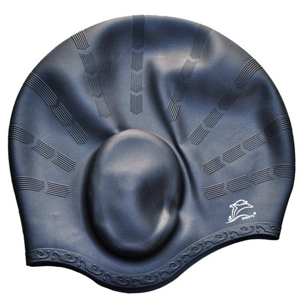 

adults swimming caps long hair waterproof swim pool cap ear protect large natacion silicone diving hat
