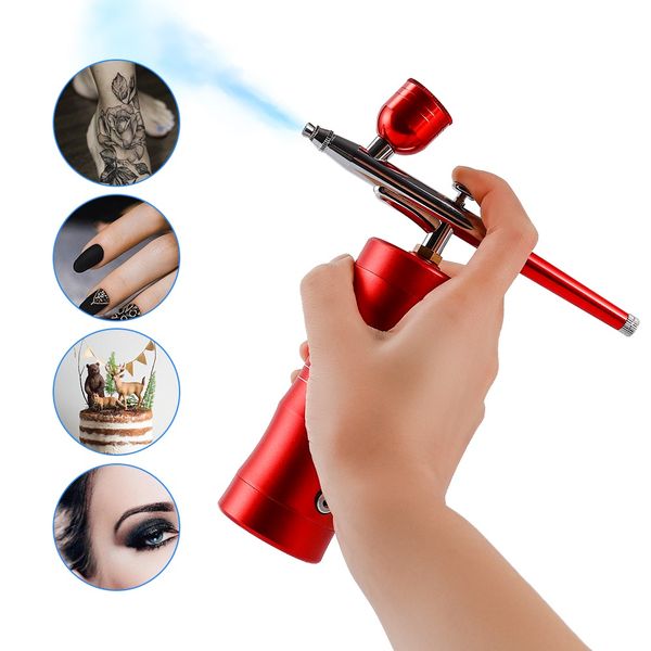 

redminiaircompressorspraygun40mldualactionairbrushkitcompressorforartcarmodeltattoonaildesignnailtoolsset raben