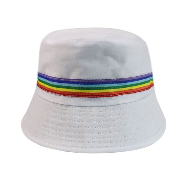 

casual ladies korean style fresh students twill hats women cotton summer rainbow striped yarn dyed cap lovers wild sun hat men and woman fas, Blue;gray