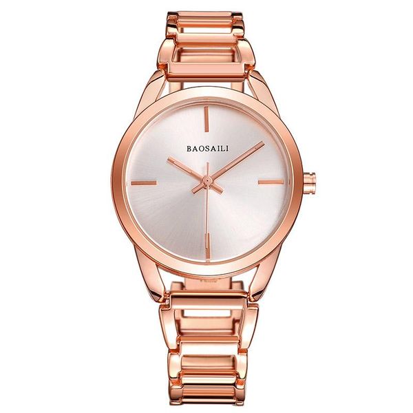 

wristwatches luxury women watches bracelet rose gold silver lady watch stainless steel band wristwatch simple designer agua, Slivery;brown