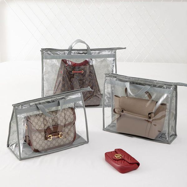 

storage bags bag dustproof wardrobe hanging pvc transparent waterproof protection