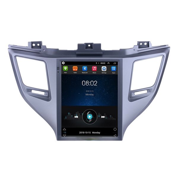 Carro DVD Rádio Multimedia Video Player Vertical-tela Android Auto para 2015-Hyundai Tucson OEM Service