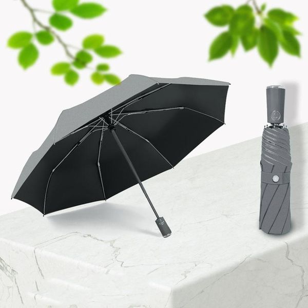 

umbrellas business windproof automatic umbrella rain women 3folding for men sun paraguas travel sombrilla playa