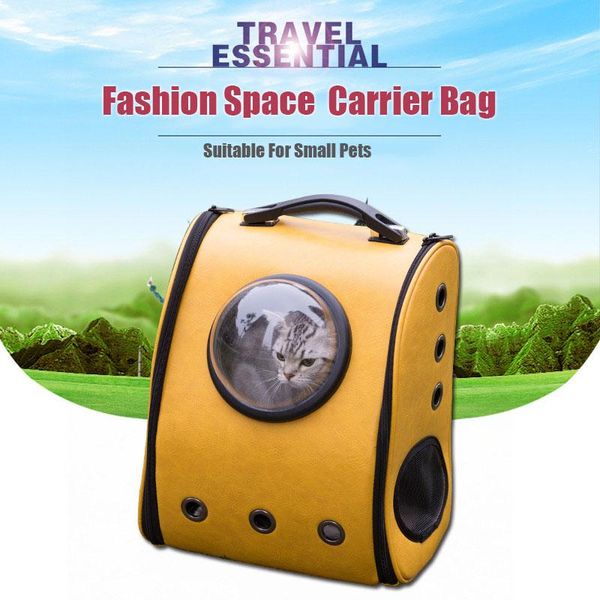

cat carriers,crates & houses pu pet carrier bag/carrier bag innovative traveler bubble backpack carriers for cats and dogs