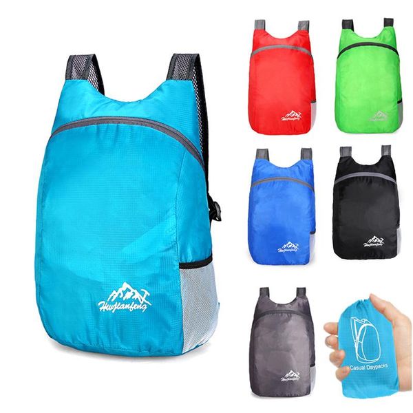 

outdoor bags lightweight packable backpack foldable ultralight folding travel casual daypack sports dry bag for men women