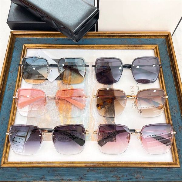 

viper glasses new fashion metal square sunglasses tide net red ins same sunglasses ch7282, White;black