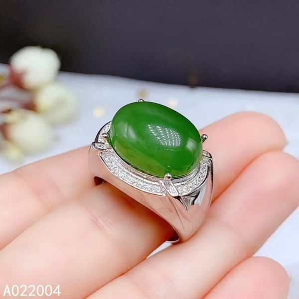 

cluster rings kjjeaxcmy fine jewelry 925 sterling silver inlaid natural jasper men ring trendy support detection, Golden;silver