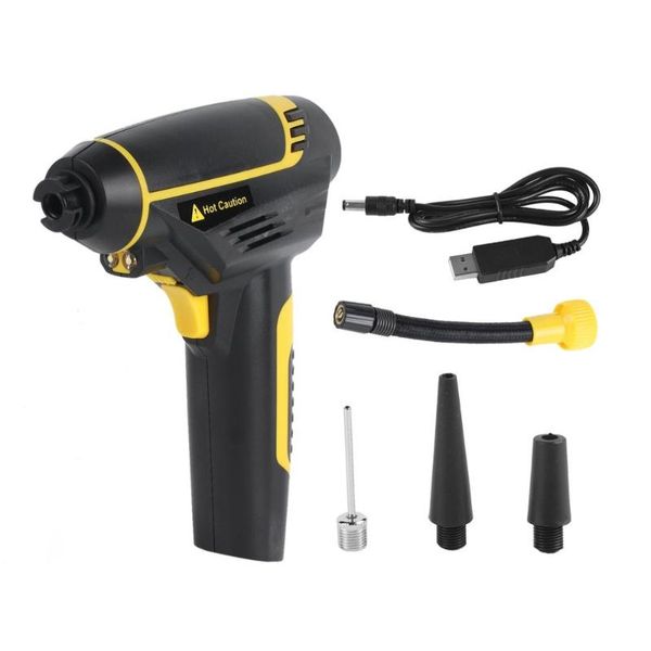

inflatable pump portable handled digital air compressor usb rechargable car