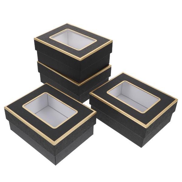 

gift wrap 4pcs high grade design boxes creative jewelry package cases paper