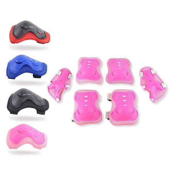 

knee elbow pads support protector rubber elastic belt kneepad bandage for children/youth roller skating cycling running &, Black;gray
