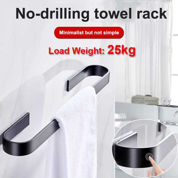 

towel racks stainless steel wall mounted rack bathroom shelf cabinet door hanging holder organizer stand kitchen storage