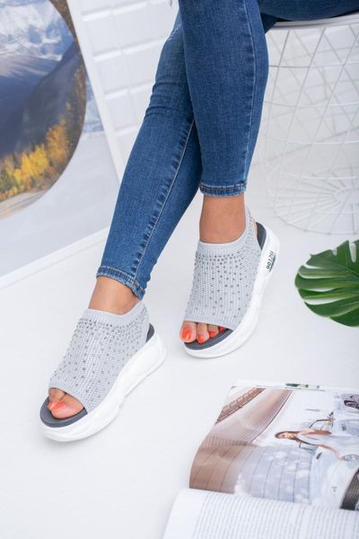 

sandals women's dido gray knitwear sports shoes, Black