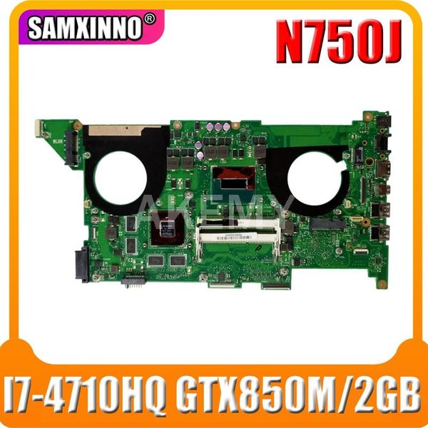 

lapmotherboard mainboard for asus n750jk n750jv n750j hm86 rev3.0 -4710hq cpu gtx850m 2gb tablet pc motherboards