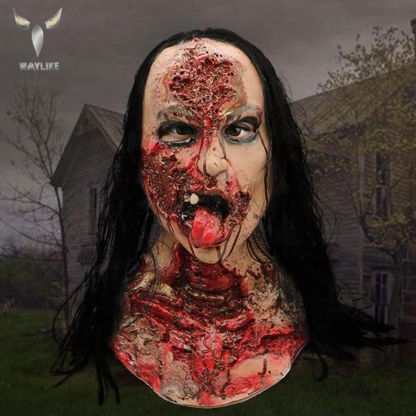 

other event & party supplies halloween realistic latex mask horror bloody scary prop