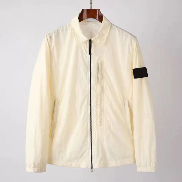 

summer chaopai windbreak and sunscreen men's jackets solid color diagonal zipper lapel couple jacket simplicity light coat, Black;brown