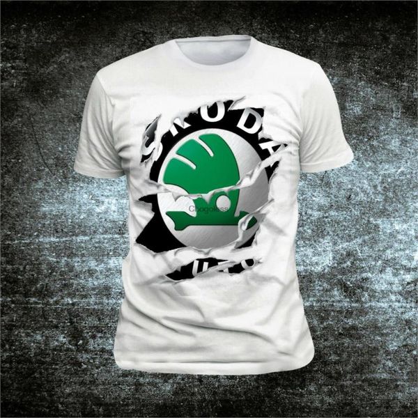 

men's t-shirts skoda mens funny t shirt, White;black