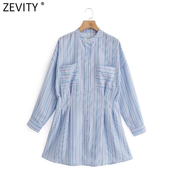 

women vintage colorful striped print waist pleat mini shirt dress office ladies chic casual slim business vestidos ds8218 210420, Black;gray