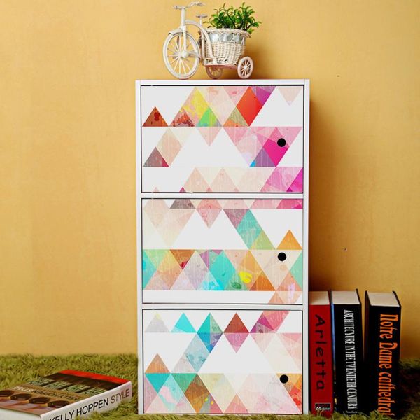 

wallpapers nordic removable wall sticker for chidrens' room fashion waterproof pvc self adhesive wallpaper furniture geometric