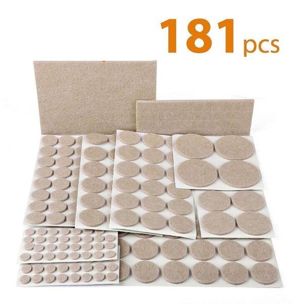 

furniture accessories chair table cabinet pads 181pcs felt feet mix size wood floor protectors