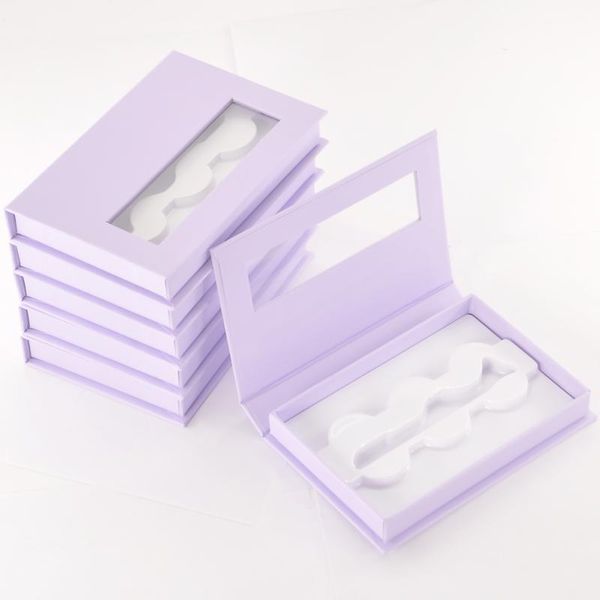 

false eyelashes 10/lots wholesale 3pairs box package lash book packaging mink faux cils storage boxes makeup cases vendors