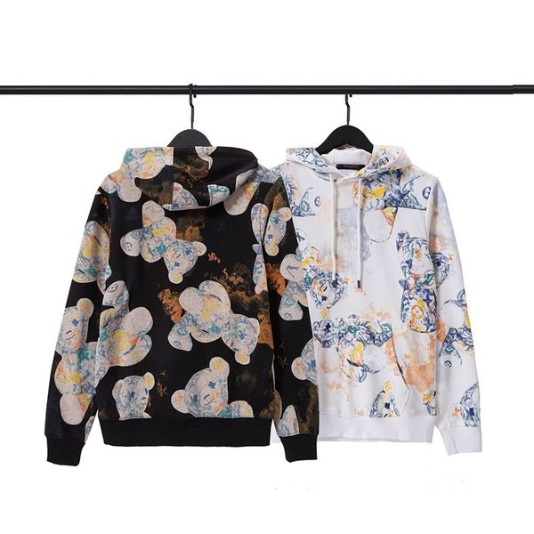 

hoodie men's sweater couples style designer clothing long sleeve hoodie women's fashion hip hop streetwear flame print u7, Black;brown