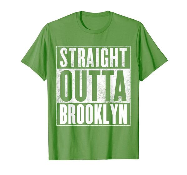 

men's t-shirts brooklyn t-shirt - straight outta shirt, White;black