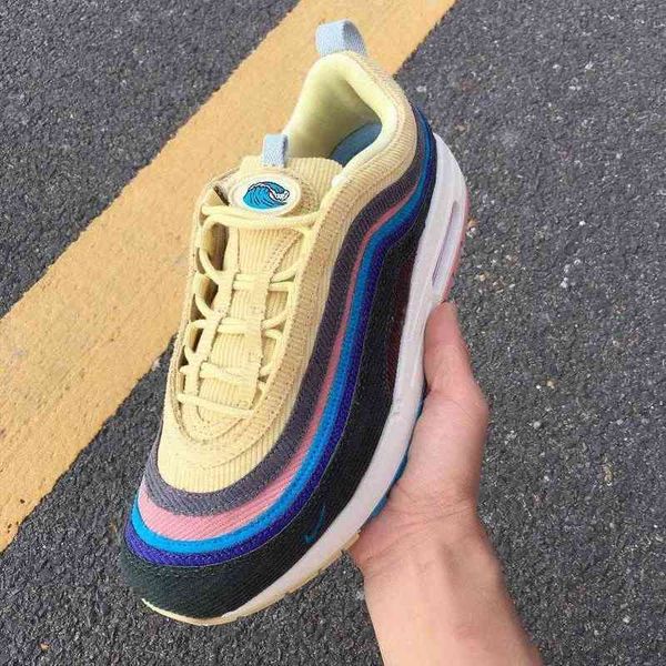 

c080520 authentic sean wotherspoon x 1/97 vf sw hybrid men women outdoor shoes corduroy rainbow sports sneakers with box 36-47
