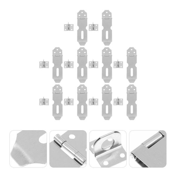 

carriers, slings & backpacks 10pcs stainless steel heavy duty hasp door padlock clasp for safety