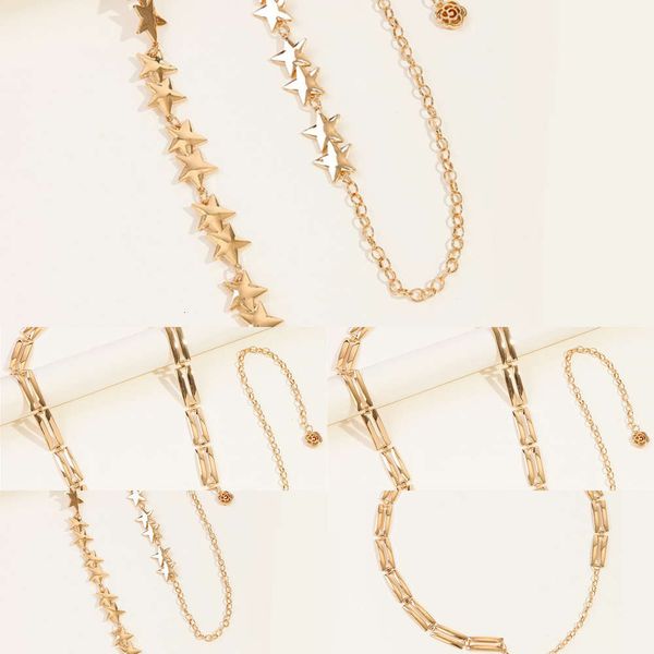 

chain korean waist fashion metal accsori belt thin women's decorative long shirt drs coat versatile, Silver