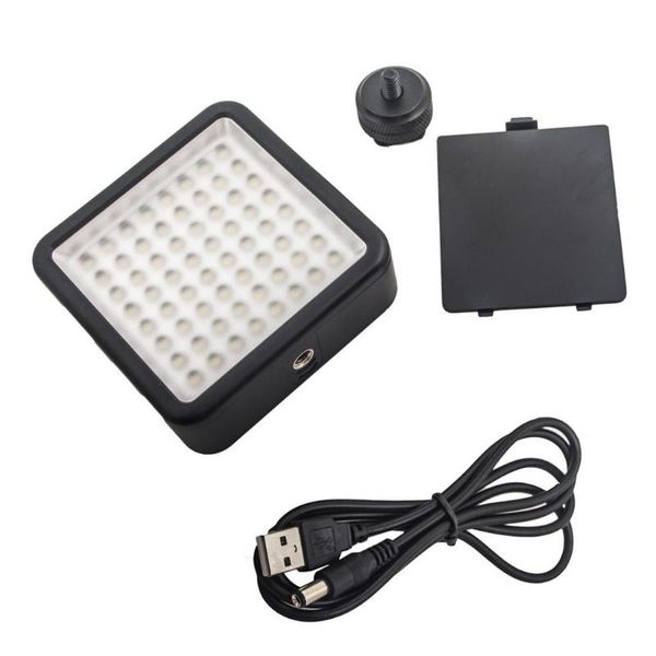 

flash heads led 64 continuous on camera panel video light dimmable for dslr cameras