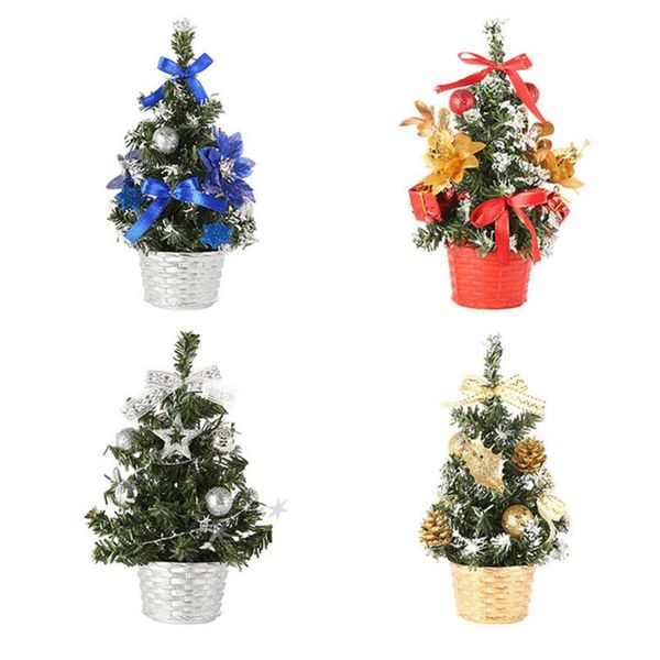 

christmas decorations 4 pcs/set diy tree 20 cm small pine mini trees placed in the deskhome decor decoration kids gifts