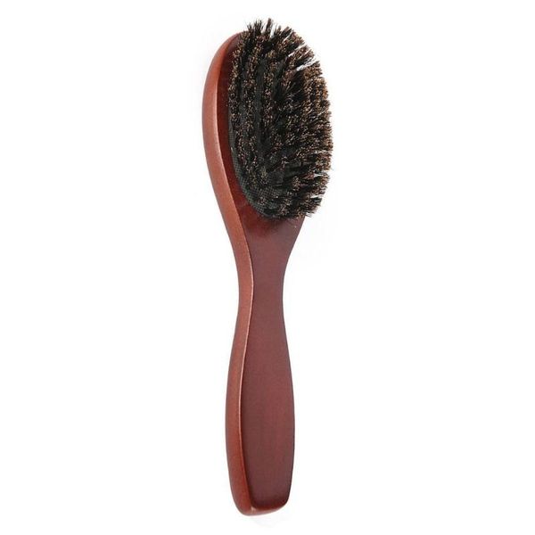 

hair brushes natural boar bristle hairbrush massage comb anti-static styling brush handle tool paddle beech wooden l4g9, Silver