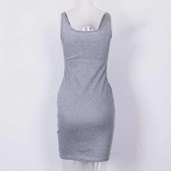 

summer bandage slim bodycon womens dress party cocktail split mini, Black;gray