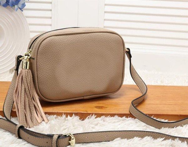 

fashion 7 color genuine leather bags women wallet crossbody soho disco zipper camera bag fringed designers handbag purse